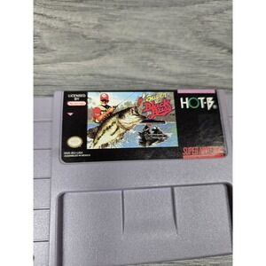 Super Black Bass Fishing Game SNES Cartridge Super Nintendo Tested‎